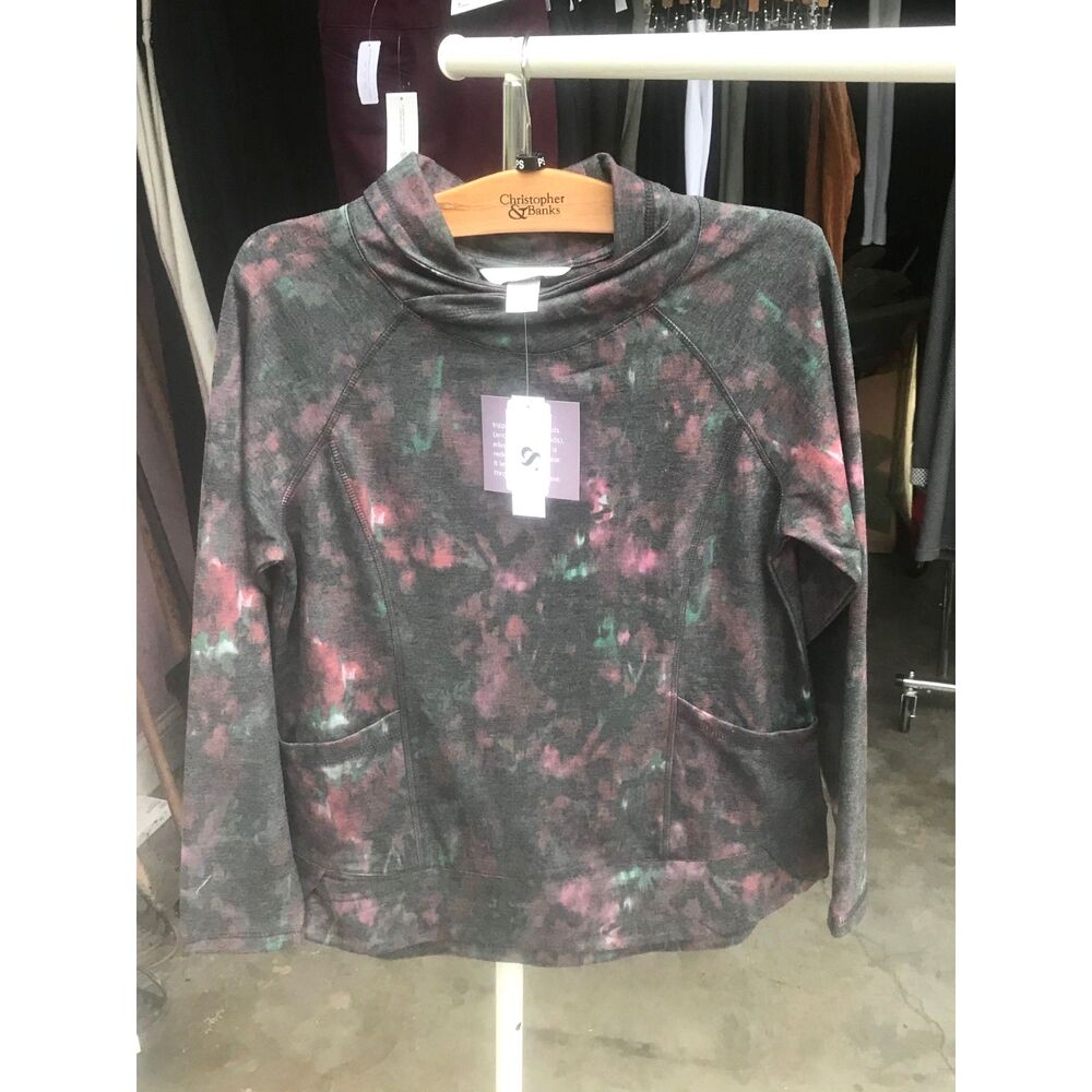 Size: Petite Small . (4-6) Women's Long Sleeve Top . Christopher and Banks NWT's
